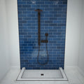 Redi Base® 30 In x 42 In Triple Curb Tileable Shower Pan Base with Center Drain