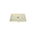 Redi Base® 30 In x 42 In Triple Curb Tileable Shower Pan Base with Center Drain