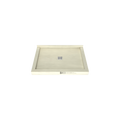 Redi Base® 30 In x 42 In Triple Curb Tileable Shower Pan Base with Center Drain