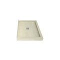 Redi Base® 30 In x 42 In Triple Curb Tileable Shower Pan Base with Center Drain