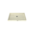 Redi Base® 30 In x 48 In Left Double Threshold Corner Tileable Shower Pan Base with Center Drain