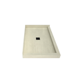 Redi Base® 30 In x 48 In Left Double Threshold Corner Tileable Shower Pan Base with Center Drain