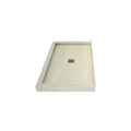 Redi Base® 30 In x 48 In Triple Curb Tileable Shower Pan Base with Center Drain