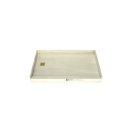 Redi Base® 30 In x 48 In Single Curb Tileable Shower Pan Base with Left Drain