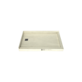 Redi Base® 30 In x 48 In Right Double Threshold Corner Tileable Shower Pan Base with Left Drain