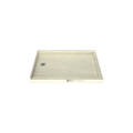 Redi Base® 30 In x 48 In Right Double Threshold Corner Tileable Shower Pan Base with Left Drain