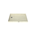 Redi Base® 30 In x 48 In Right Double Threshold Corner Tileable Shower Pan Base with Left Drain