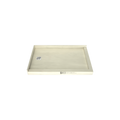 Redi Base® 30 In x 48 In Right Double Threshold Corner Tileable Shower Pan Base with Left Drain