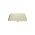 Redi Base® 30 In x 48 In Right Double Threshold Corner Tileable Shower Pan Base with Left Drain