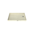 Redi Base® 30 In x 48 In Single Curb Tileable Shower Pan Base with Right Drain