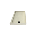 Redi Base® 30 In x 48 In Single Curb Tileable Shower Pan Base with Right Drain