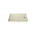 Redi Base® 30 In x 48 In Single Curb Tileable Shower Pan Base with Right Drain