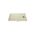 Redi Base® 30 In x 48 In Left Double Threshold Corner Tileable Shower Pan Base with Right Drain