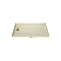 Redi Base® 30 In x 54 In Single Curb Tileable Shower Pan Base with Left Drain