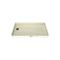 Redi Base® 30 In x 54 In Single Curb Tileable Shower Pan Base with Left Drain