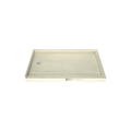 Redi Base® 30 In x 54 In Double Threshold Corner Tileable Shower Pan Base with Left Drain