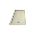 Redi Base® 30 In x 54 In Single Curb Tileable Shower Pan Base with Right Drain