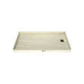Redi Base® 30 In x 60 In Single Curb Tileable Shower Pan Base with Right Drain