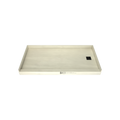 Redi Base® 30 In x 60 In Single Curb Tileable Shower Pan Base with Right Drain