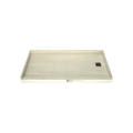 Redi Base® 30 In x 60 In Single Curb Tileable Shower Pan Base with Right Drain