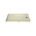Redi Base® 30 In x 60 In Single Curb Tileable Shower Pan Base with Right Drain