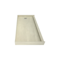 Redi Base® 30 In x 60 In Single Curb Tileable Shower Pan Base with Right Drain