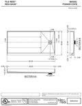 Redi Base® 30 In x 60 In Single Curb Tileable Shower Pan Base with Right Drain