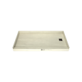 Redi Base® 30 In x 60 In Single Curb Tileable Shower Pan Base with Right Drain