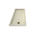 Redi Base® 30 In x 60 In Single Curb Tileable Shower Pan Base with Right Drain