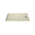 Redi Base® 30 In x 60 In Single Curb Tileable Shower Pan Base with Right Drain