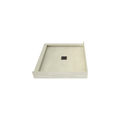 Redi Base® 32 In x 36 In Left Double Threshold Corner Tileable Shower Pan Base with Center Drain
