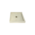 Redi Base® 32 In x 36 In Left Double Threshold Corner Tileable Shower Pan Base with Center Drain