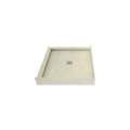 Redi Base® 32 In x 36 In Left Double Threshold Corner Tileable Shower Pan Base with Center Drain