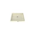 Redi Base® 32 In x 36 In Left Double Threshold Corner Tileable Shower Pan Base with Center Drain