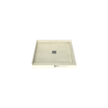 Redi Base® 32 In x 36 In Right Double Threshold Corner Tileable Shower Pan Base with Center Drain
