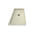 Redi Base® 32 In x 60 In Single Curb Tileable Shower Pan Base with Center Drain