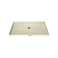 Redi Base® 32 In x 60 In Single Curb Tileable Shower Pan Base with Center Drain