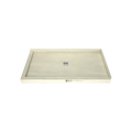 Redi Base® 32 In x 60 In Left Double Threshold Corner Tileable Shower Pan Base with Center Drain
