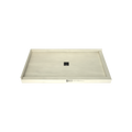 Redi Base® 32 In x 60 In Right Double Threshold Corner Tileable Shower Pan Base with Center Drain