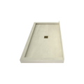 Redi Base® 32 In x 60 In Triple Curb Tileable Shower Pan Base with Center Drain