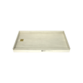 Redi Base® 32 In x 60 In Single Curb Tileable Shower Pan Base with Left Drain 15 In from Back Wall