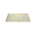 Redi Base® 32 In x 60 In Single Curb Tileable Shower Pan Base with Left Drain 15 In from Back Wall