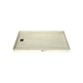 Redi Base® 32 In x 60 In Single Curb Tileable Shower Pan Base with Left Drain 15 In from Back Wall