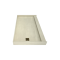 Redi Base® 34 In x 60 In Single Curb Tileable Shower Pan Base with Left Drain