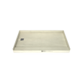 Redi Base® 34 In x 60 In Single Curb Tileable Shower Pan Base with Left Drain