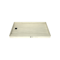 Redi Base® 34 In x 60 In Single Curb Tileable Shower Pan Base with Left Drain