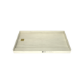 Redi Base® 34 In x 60 In Single Curb Tileable Shower Pan Base with Left Drain