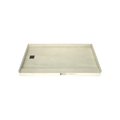 Redi Base® 34 In x 60 In Single Curb Tileable Shower Pan Base with Left Drain