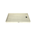 Redi Base® 34 In x 60 In Single Curb Tileable Shower Pan Base with Right Drain