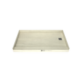 Redi Base® 34 In x 60 In Single Curb Tileable Shower Pan Base with Right Drain